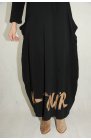 LaLeLi - oryginalna suknia maxi w kolorze czarnym, z dużymi kieszeniami