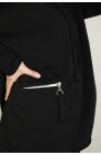 LaLeLi - czarna bluza sportowa z kieszonką na suwak