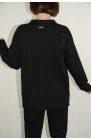 LaLeLi - czarna bluza sportowa z kieszonką na suwak