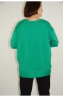 Ciocco - sportowa bluza bawełniana z rozporkami, kolor zielony