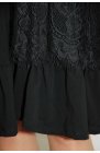 LaLeLi - czarna sukienka Gabri z koronkowymi wstawkami
