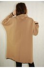 LaLeLi - dresowa bluza damska Plus Size w kolorze camel