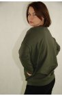 Ciocco - zielona bluzka damska z kieszeniami na przodzie