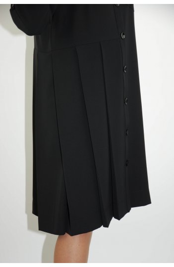 Ruppe -  czarna sukienka rozpinana Kim