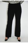 Ancora Collection - eleganckie spodnie damskie Lauro, czarne dzwony 