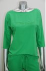 Ciocco - bawełniana bluzka damska z napisem w kolorze soczystej zieleni