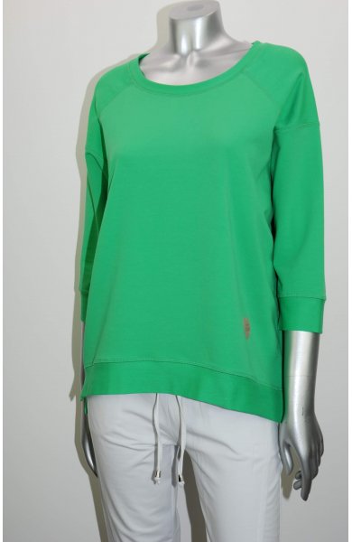 Ciocco - bawełniana bluza sportowa z serduszkiem w kolorze soczystej zieleni